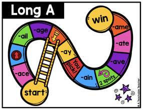 Phonics Games - Word Family Slide - Long Vowel Edition