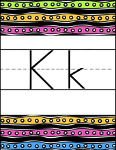 Classroom Decor Series - Bright Print Alphabet