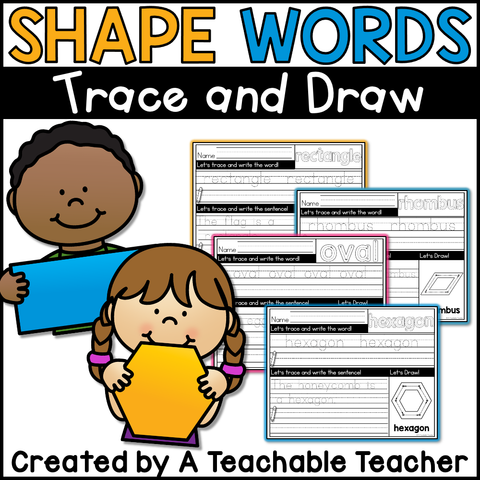 Shape Words Trace and Draw