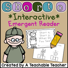 Short O Interactive Emergent Reader