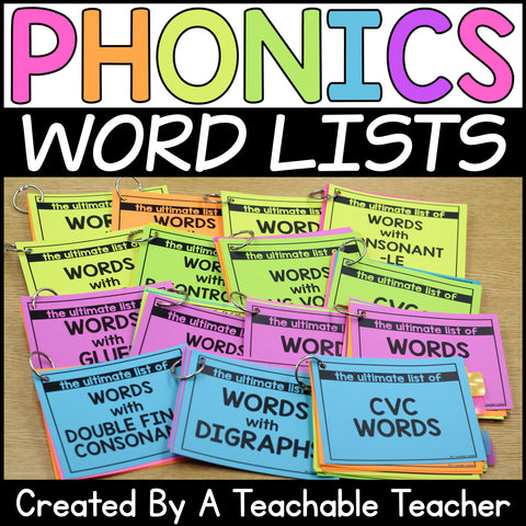 The Ultimate Set of Phonics Word Lists