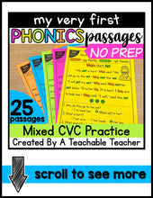 My Very First Phonics Passages - Mixed CVC Practice
