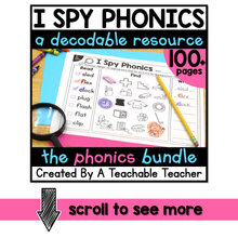 I Spy Bundle: Phonics Worksheets