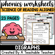 Digraphs Worksheets - The Science of Reading