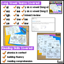Long Vowel Teams Decodable Readers