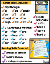 All-in-One Reading Passages - Diphthongs and R-Controlled Vowels 2nd Edition