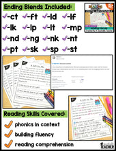 All-in-One Reading Passages - Ending Blends Edition