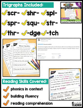All-in-One Reading Passages - Trigraphs Edition