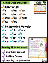 All-in-One Reading Passages - Diphthongs and R-Controlled Vowels Edition