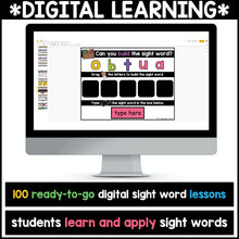 Sight Words Distance Learning | Digital Sight Word Lessons | Homeschool