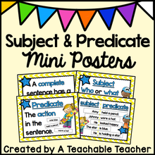 Subject and Predicate Mini Posters