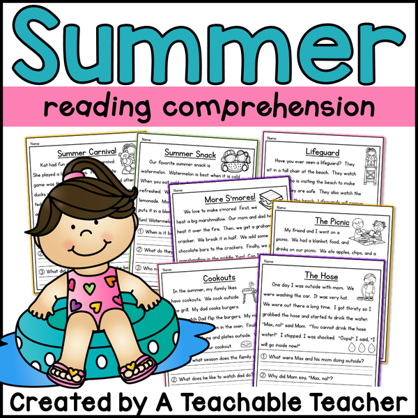 Summer Reading Comprehension – A Teachable Teacher