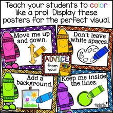Coloring Advice From Your Crayons for Primary Students