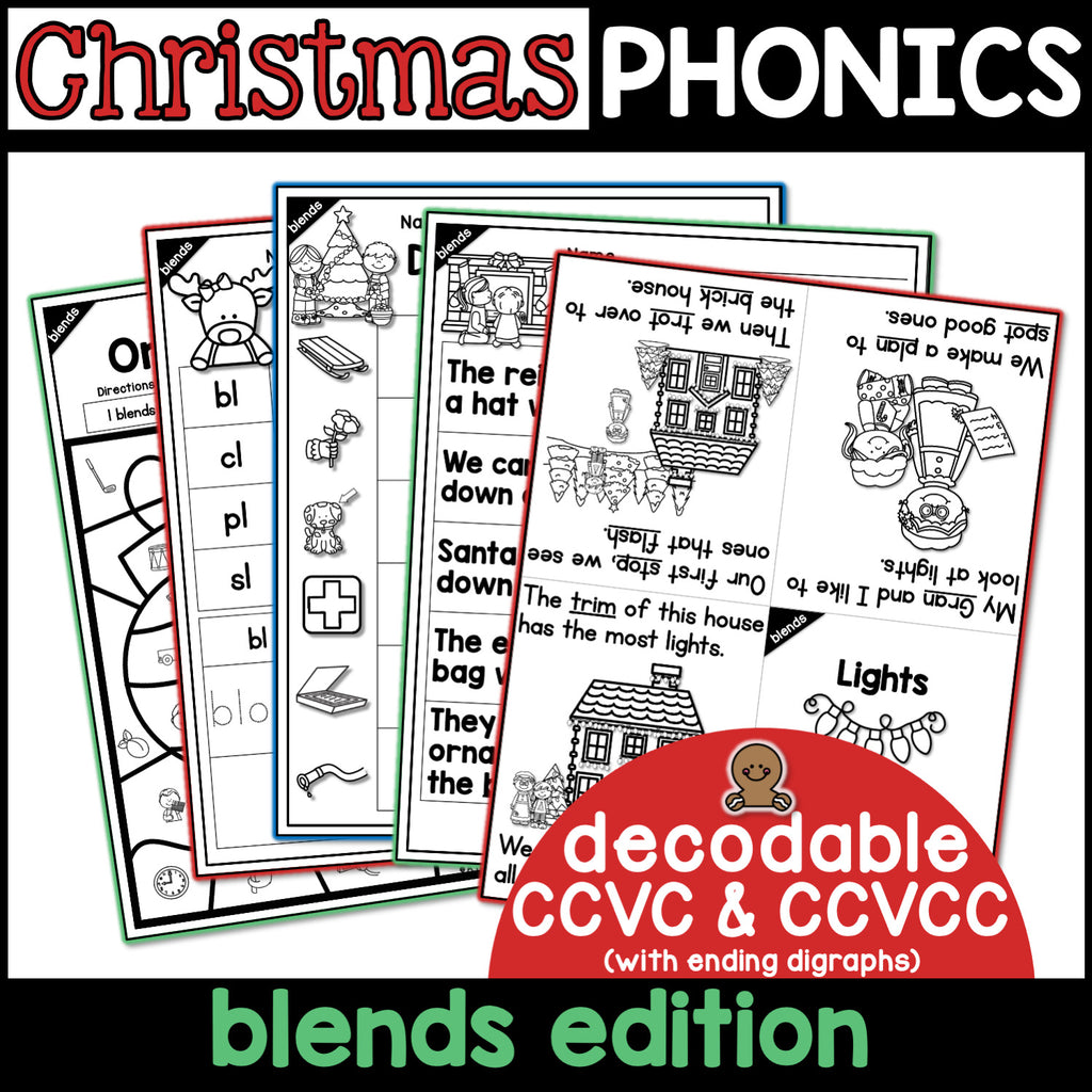 christmas-blends-activities-no-prep-phonics-worksheets-a-teachable-teacher for Free Printable Christmas Phonics Worksheets Christmas Blends Activities- NO PREP Phonics Worksheets – A Teachable Teacher for Free Printable Christmas Phonics Worksheets
