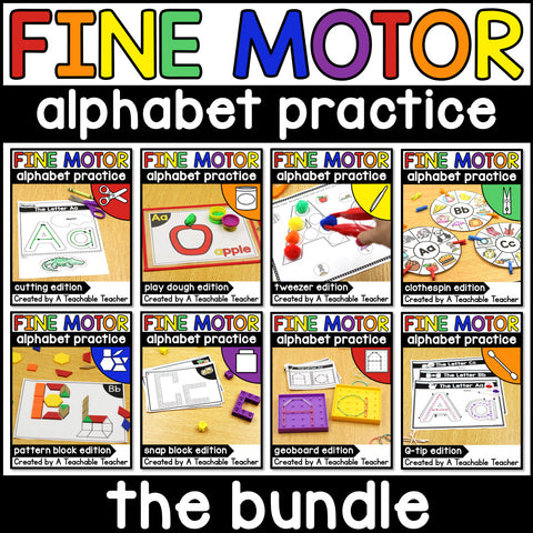 Fine Motor Alphabet Practice- BUNDLE
