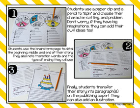 Spin-a-Story - Engaging Brainstorming and Narrative Writing