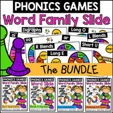 Phonics Games – Word Family Slide – BUNDLE