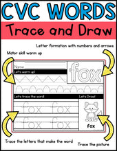 CVC Words Trace and Draw